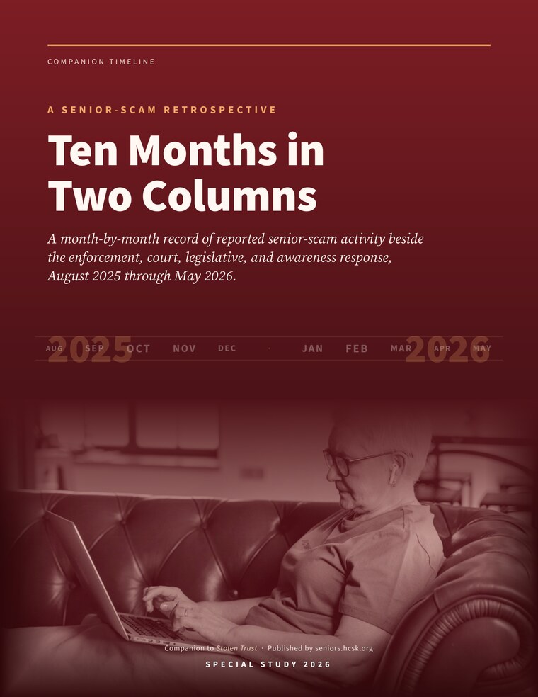 Cover of Ten Months in Two Columns, the companion timeline (PDF)