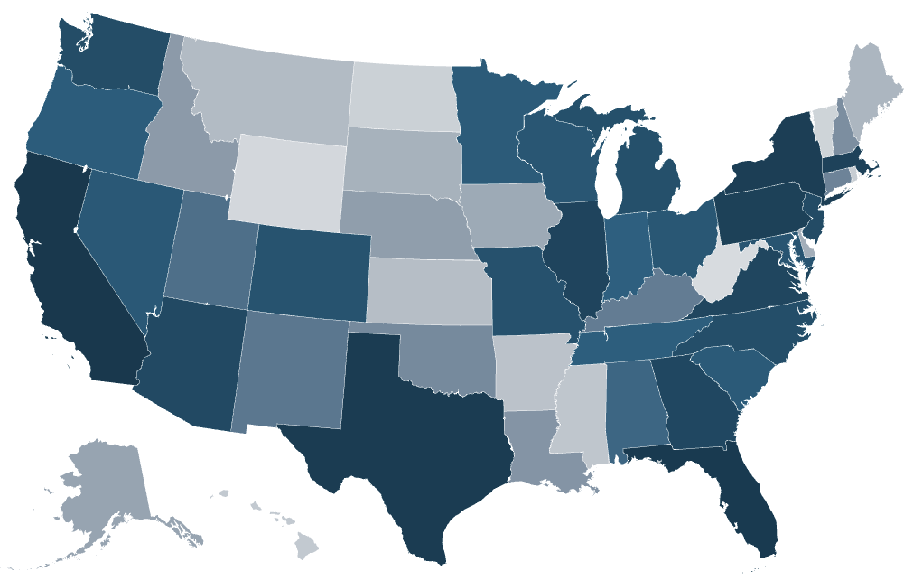 US Heat Map - Tech Support Scam Targeting Seniors (2024)