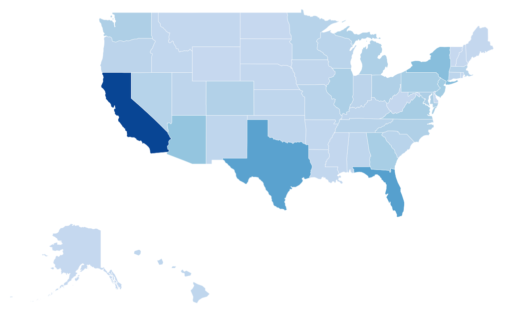 USA Elder Fraud Victims per State 2025